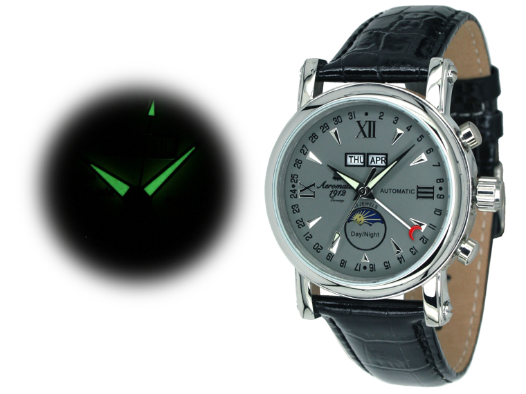 Aeromatic A1405 Automatic Classiccalendar “daydatemonthsecsunmoon