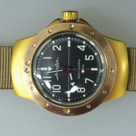 Vostok Amphibia Mod Watch (Mod 19 - Gold)