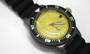 Vostok Amphibia Mod Watch (Mod 24 - yellow lime)