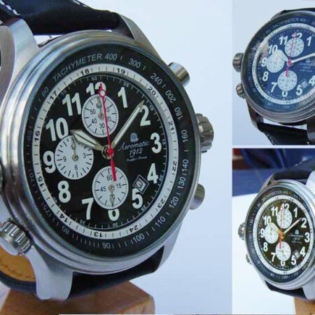 Aeromatic A1131 Pilot Defender Navigator Chronograph Watch