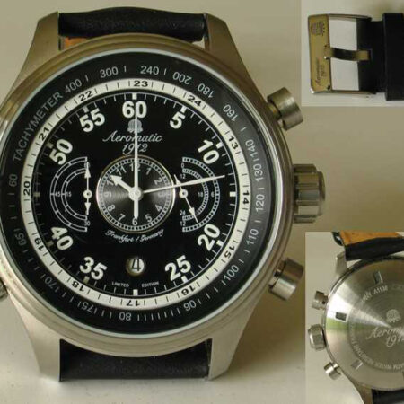 Aeromatic A1136 XXL Military Navigator Chronograph Watch