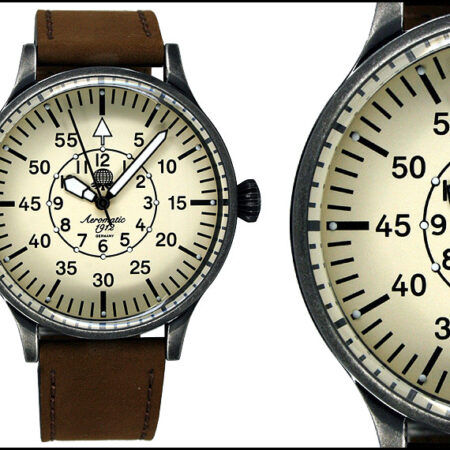 Aeromatic A1152N WWII Observer "Deutsche Flieger Legende" Retro Watch