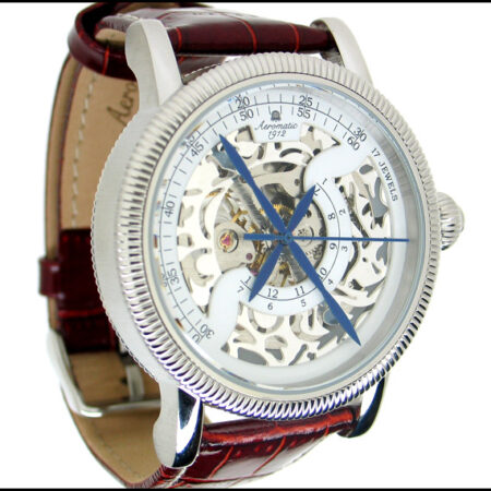 Aeromatic A1164 Mechanical Skeleton (white) Watch