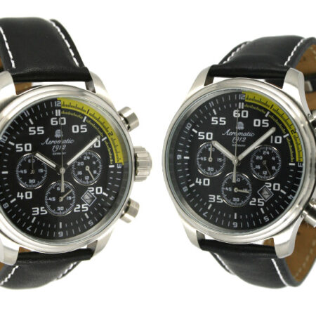 Aeromatic A1203 XXL-Pilot "World-Tour" Chronograph Watch