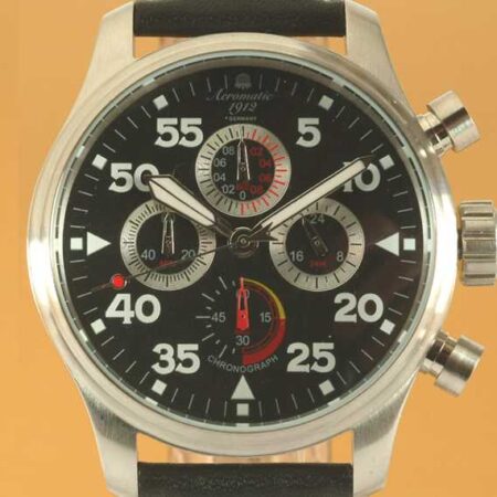 Aeromatic A1235 Military Aviator Observer Chronograph 4-dial Watch