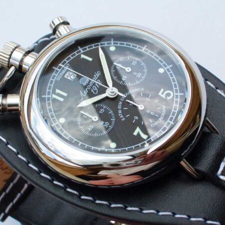 Aeromatic A1237 Aviator Chronograph Retro (black) Watch