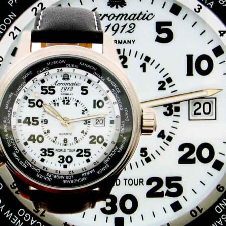 Aeromatic A1268 Classic Luminous Pilot "World-Tour" Watch