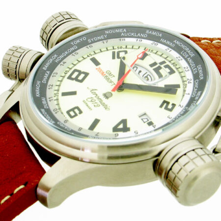 Aeromatic Classic Automatic Luminous Pilot-Defender Watch with crown protection system A1284