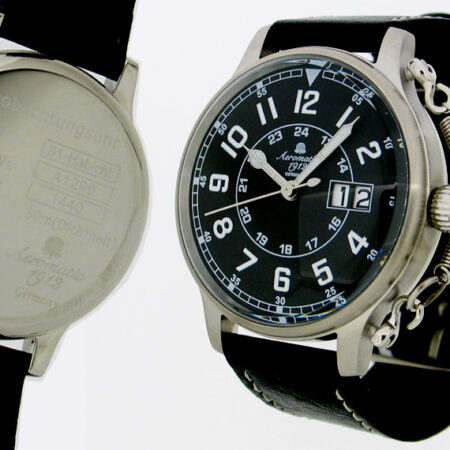 Aeromatic A1290 WWII Observer Officer Flier B1(black) Retro Watch