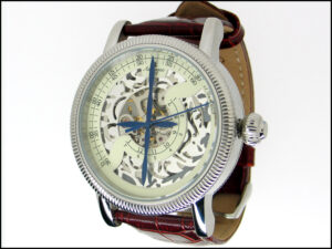 Aeromatic A1297 Mechanical Handwinding Skeleton Regulateur Watch