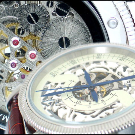 Aeromatic A1297 Mechanical Handwinding Skeleton Regulateur Watch