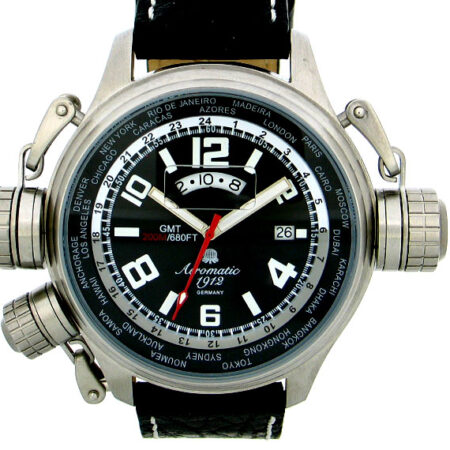 Aeromatic A1298 XXL-Pilot DEFENDER "World-Tour" GMT Watch