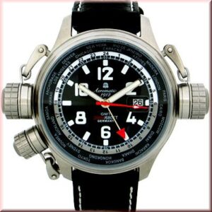 Aeromatic A1300 XXL-Pilot DEFENDER "World-Tour" GMT Watch