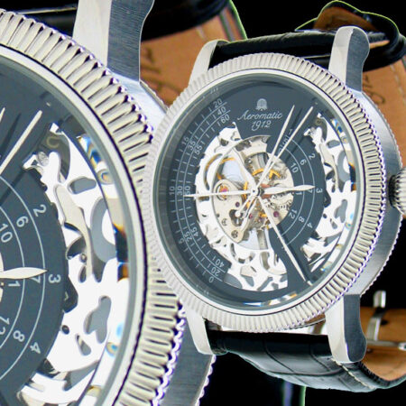 Aeromatic A1305 TRIPHASE Skeleton Watch