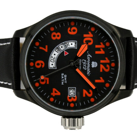 Aeromatic A1324 Defender GMT World Time (orange) Watch