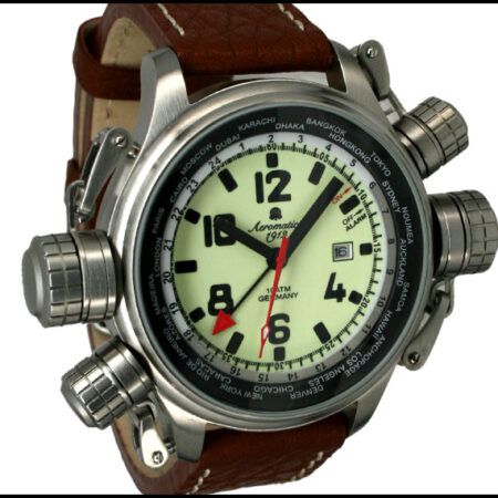 Aeromatic A1326 XXL-Pilot "World-Tour" Alarm Watch