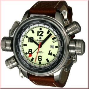 Aeromatic A1326 XXL-Pilot "World-Tour" Alarm Watch