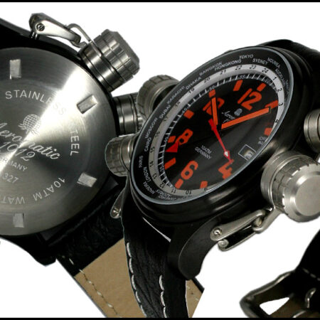 Aeromatic A1327 XXL-Pilot "World-Tour" Alarm Watch