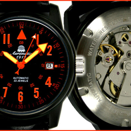 Aeromatic A1329 Automatic German WWII Sextant modified Rocketpionier Watch