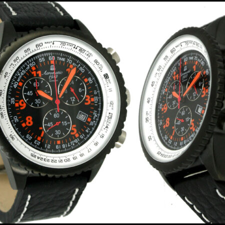 Aeromatic A1333 XXL-Pilot Defender Chronograph (black) Watch