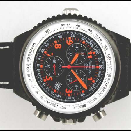 Aeromatic A1333 XXL-Pilot Defender Chronograph (black) Watch