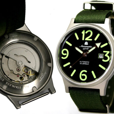 Aeromatic A1337 Automatic German Retro Panzer-Feldhaubitze Watch