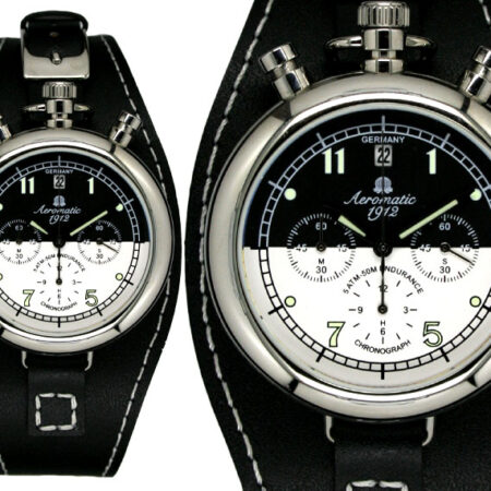 Aeromatic A1339 Retro Aviator Chronograph Watch