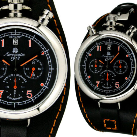 Aeromatic A1341 Retro Aviator Chronograph Watch