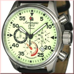 Aeromatic A1342 Retro Aviator Chronograph Watch