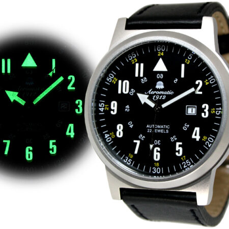 Aeromatic A1347 XL Automatic WWII Sextant modified Rocketpionier Watch