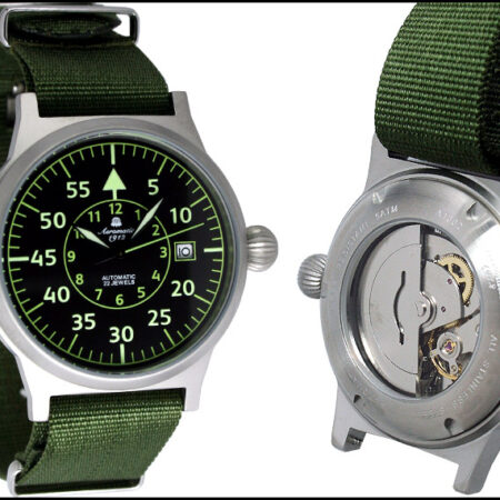 Aeromatic A1354 Automatic Military Observer "Deutsche Flieger Legende" Watch