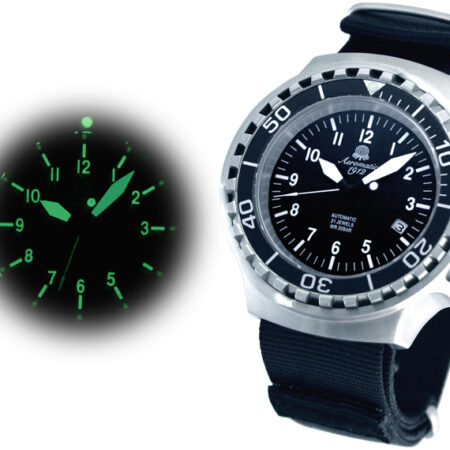 Aeromatic A1391 Automatic Saphire glas nylon Watch