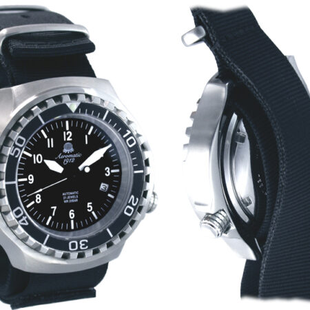 Aeromatic A1391 Automatic Saphire glas nylon Watch