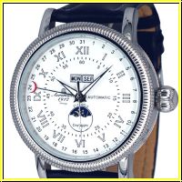 Aeromatic A1393 Automatik Classic-calendar "day-date-month-sec-sun-moon" Watch