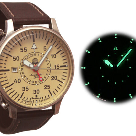 Aeromatic A1394 Automatic Observer 24H Classic "Deutsche Fliegerlegende" Watch