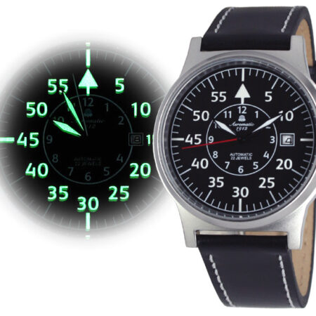 Aeromatic A1402 Automatic decorate flier classic "Deutsche Fliegerlegende" Watch