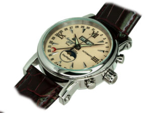 Aeromatic A1406 Automatic Classic-calendar "day-date-month-sec-sun-moon" Watch