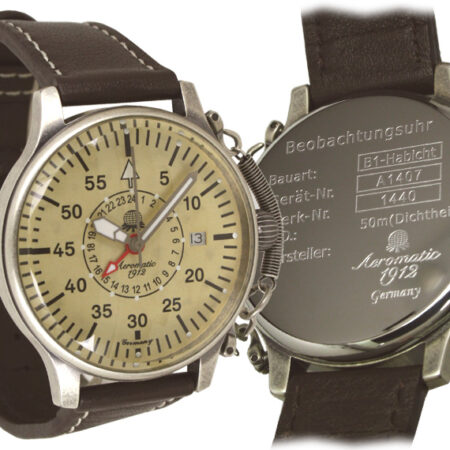 Aeromatic A1407 Observer 24H GMT Classic "Deutsche Fliegerlegende" Watch