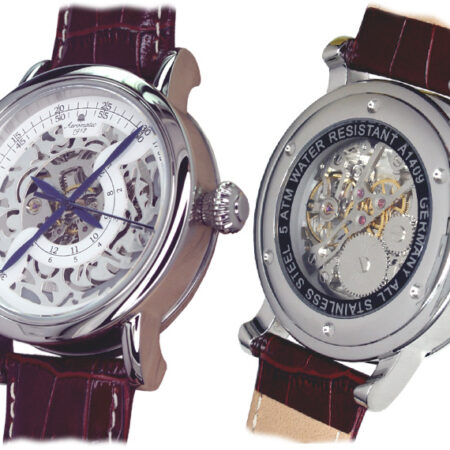 Aeromatic A1409 Mechanical Handwinding Skeleton Watch