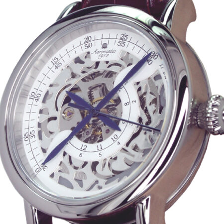 Aeromatic A1409 Mechanical Handwinding Skeleton Watch