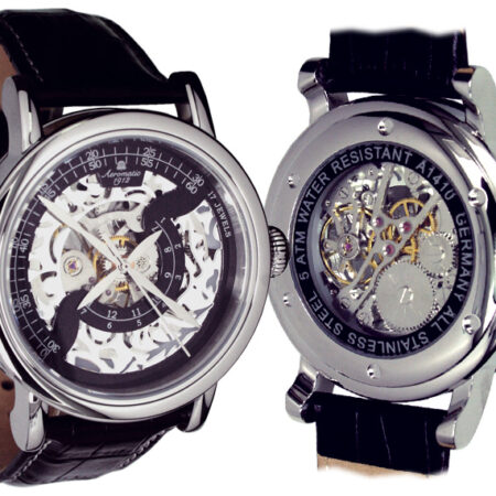 Aeromatic A1410 Mechanical Handwinding Skeleton Watch