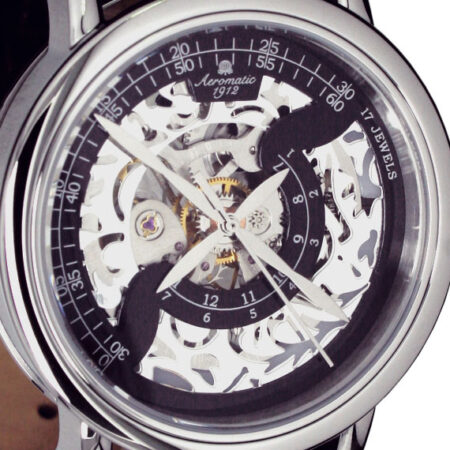 Aeromatic A1410 Mechanical Handwinding Skeleton Watch