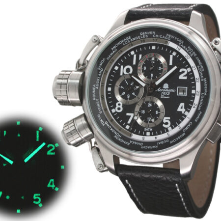 Aeromatic A1414 Automatic XXL-Pilot DEFENDER "World-Tour" Watch