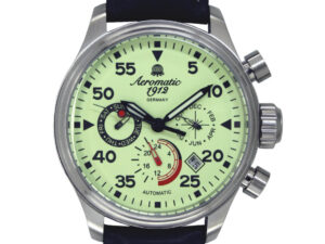 Aeromatic A1419 Automatic Aviator Observer White Watch