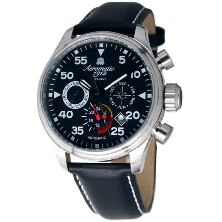 Aeromatic A1420 Automatic Aviator Observer Black Watch