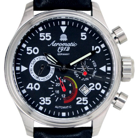 Aeromatic A1420 Automatic Aviator Observer Black Watch