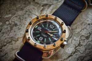 Bezel Porthole Bathyscaphe to Vostok watches (custom)