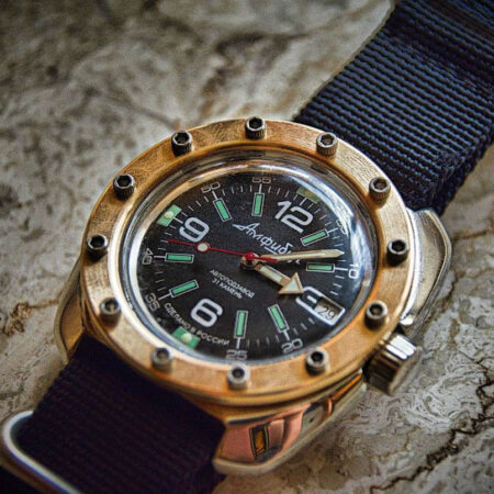 Bezel Porthole Bathyscaphe to Vostok watches (custom)