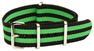 20mm Black and Green NATO Strap