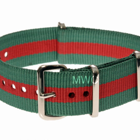 20mm Green and Red NATO Strap